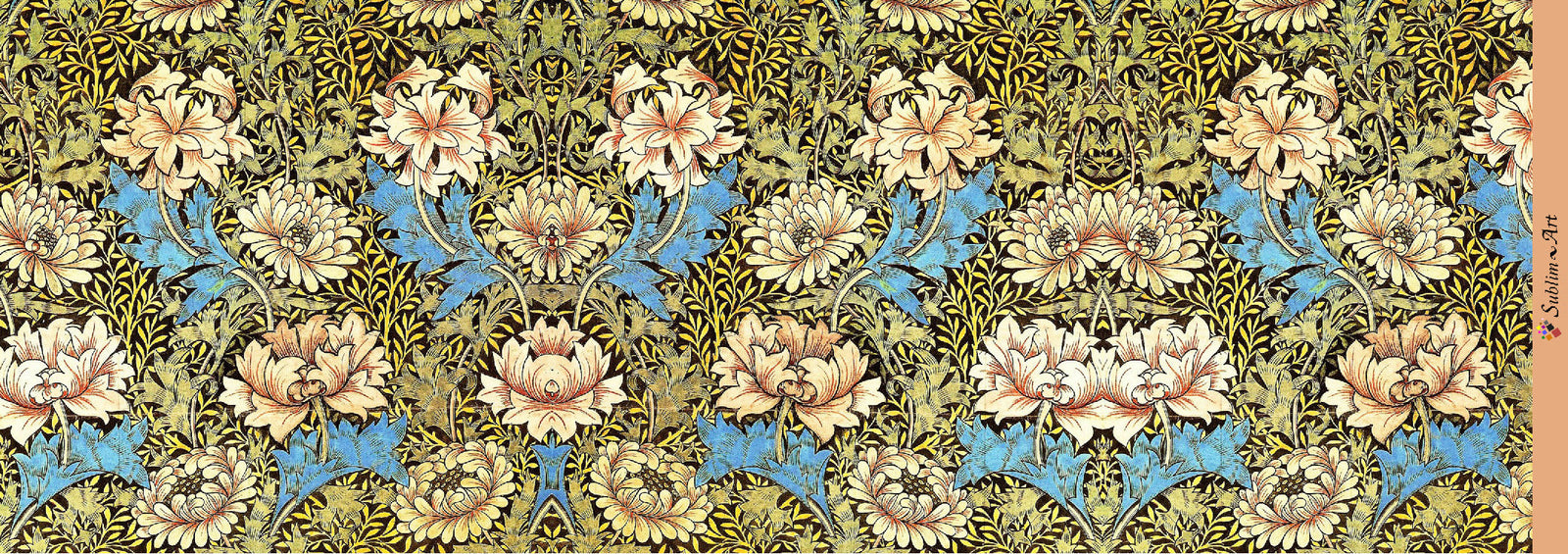 SUBLIMART: Floral - Porcelain Soy Wax Candle (Design #FLO13)