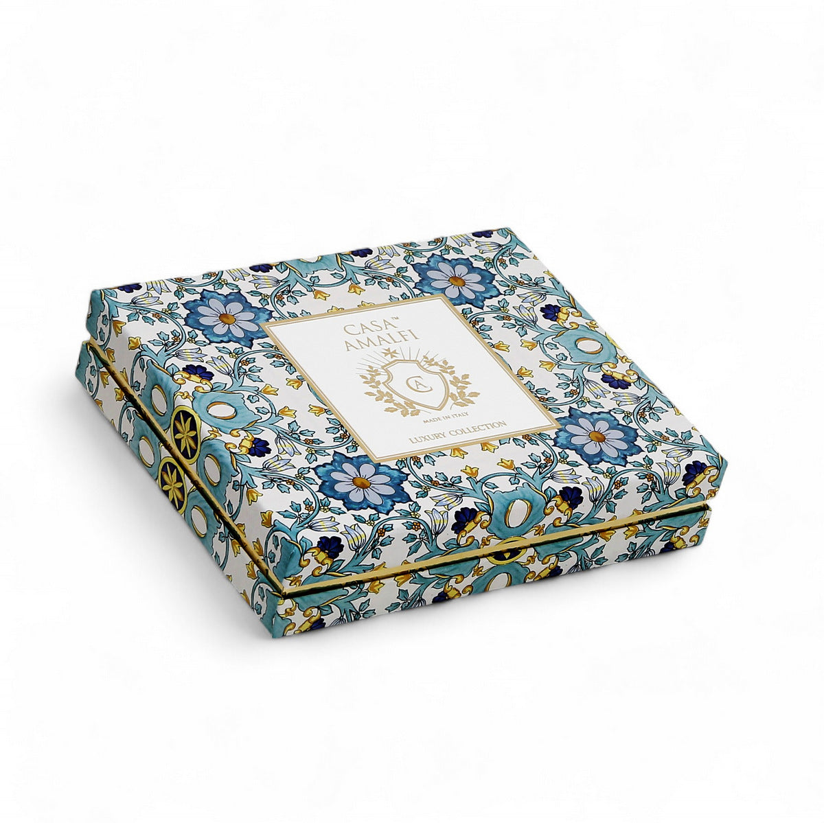 CASA AMALFI SOAPS: Scented Soap Bar with ceramic soap dish - Sailing Il Mediterraneo Single Gift Box