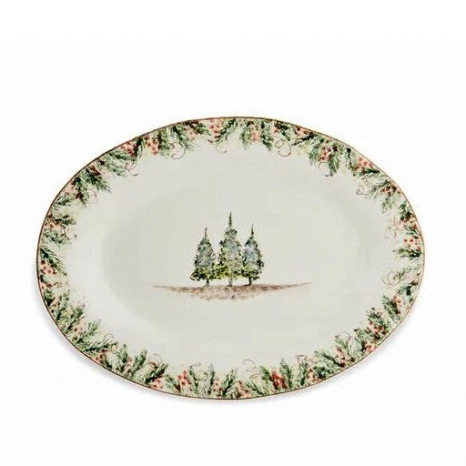 ARTE ITALICA: Natale Oval Platter
