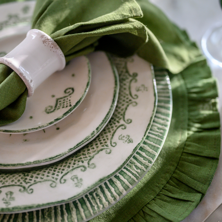 ARTE ITALICA: Burano Green Dinner Plate