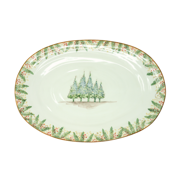 ARTE ITALICA: Natale Large Oval Platter