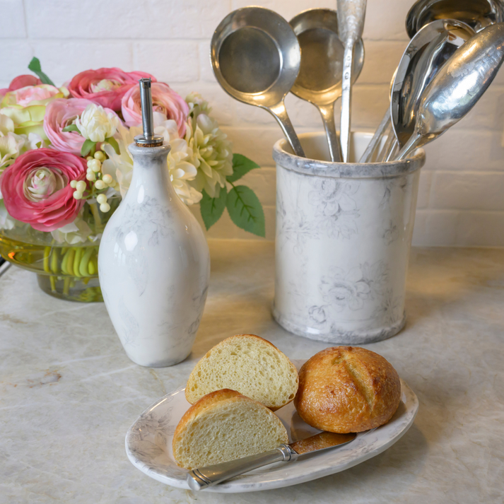 ARTE ITALICA: Giulietta Utensil Holder Gray/White