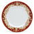 GIFT BOX: With Deruta Dinner Plate - DERUTA COLORI RED+GOLD design (4 Pcs)