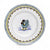 ORVIETO GREEN ROOSTER SIMPLE: Pasta/Soup Rimmed Bowl Plate