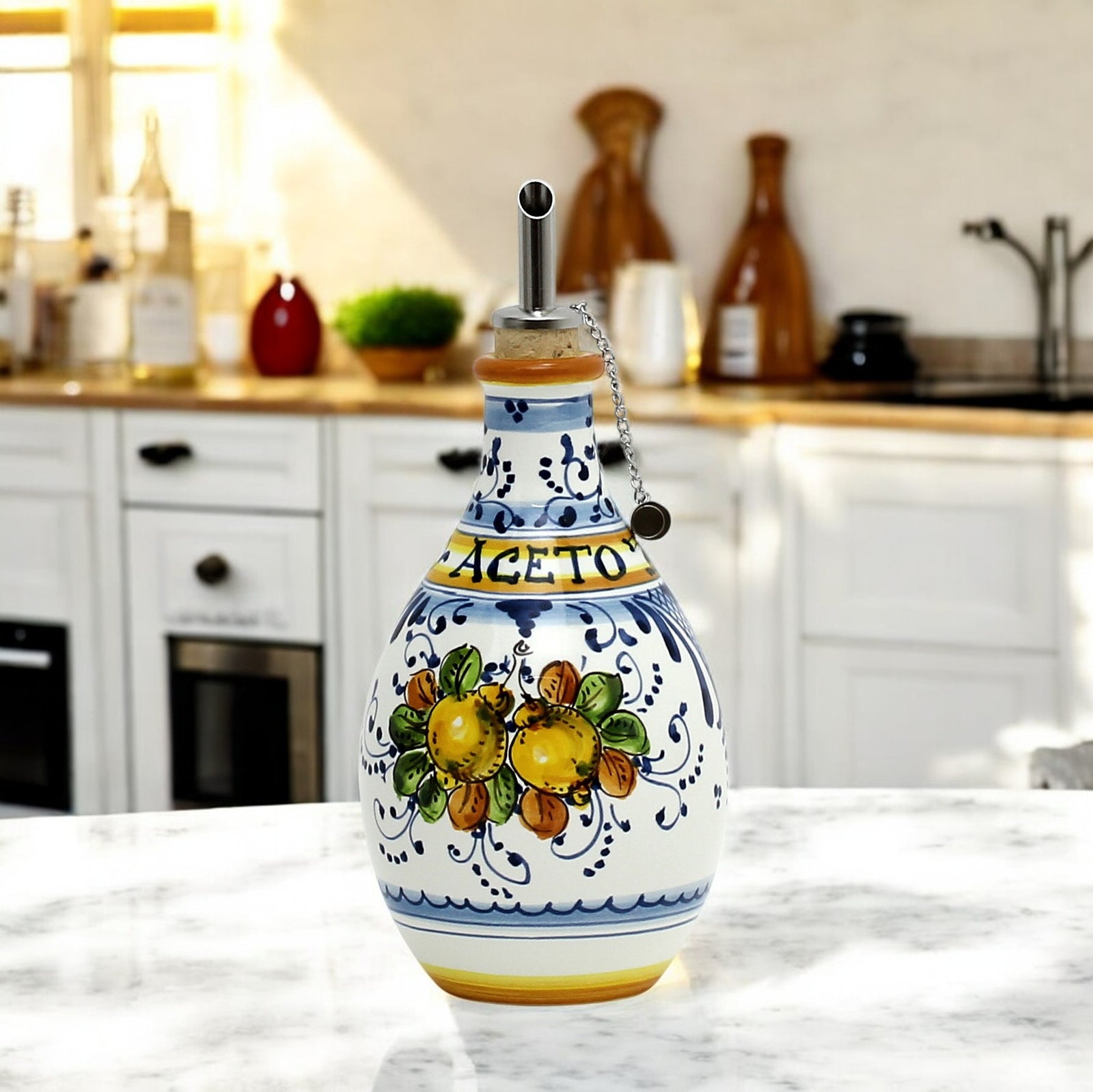 LIMONCINI: Vinegar 'ACETO' Bottle Dispenser - artisticaitalian.com