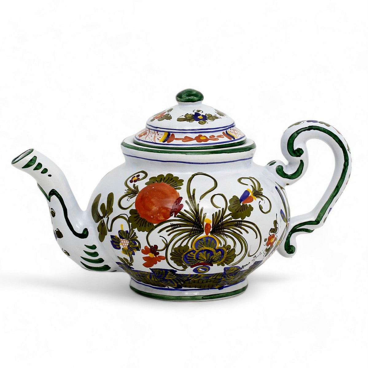 FAENZA-CARNATION: Tea Pot (5 Cups - 40 Fl Oz - 1.15 Liter)