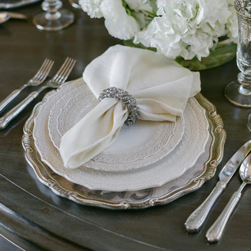 ARTE ITALICA: Florentino Damask Wooden Tray/Charger