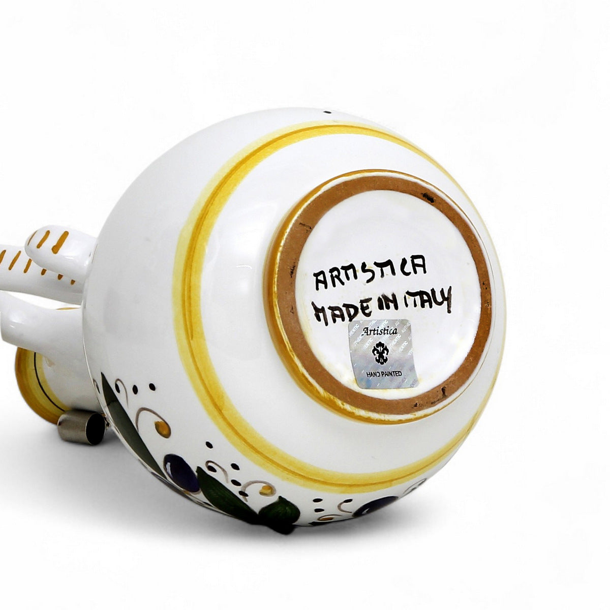 GIFT BOX: With Deruta Olive Oil Dispenser + Saucer/Dipping Bowl + EVOO bottle - OLIVE design