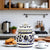 ORVIETO BLUE ROOSTER: Traditional Biscotti Jar - artisticaitalian.com