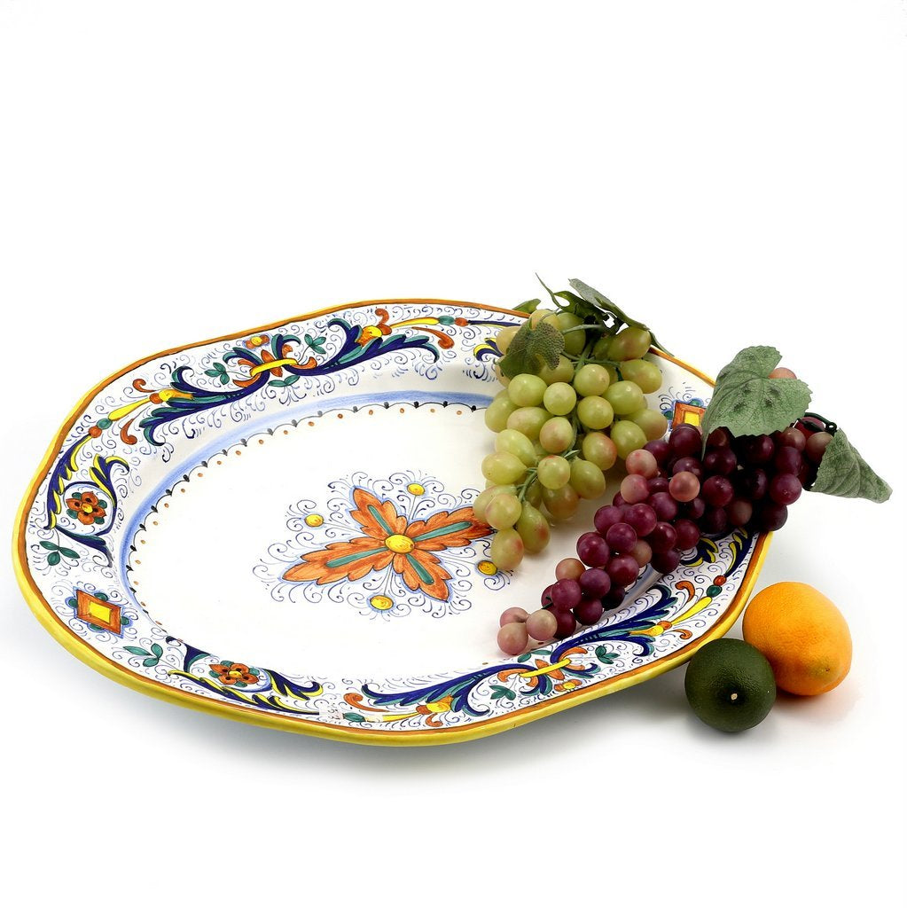 RICCO DERUTA DELUXE: Hexagonal Extra Large Serving Oval Turkey/Ham Platter