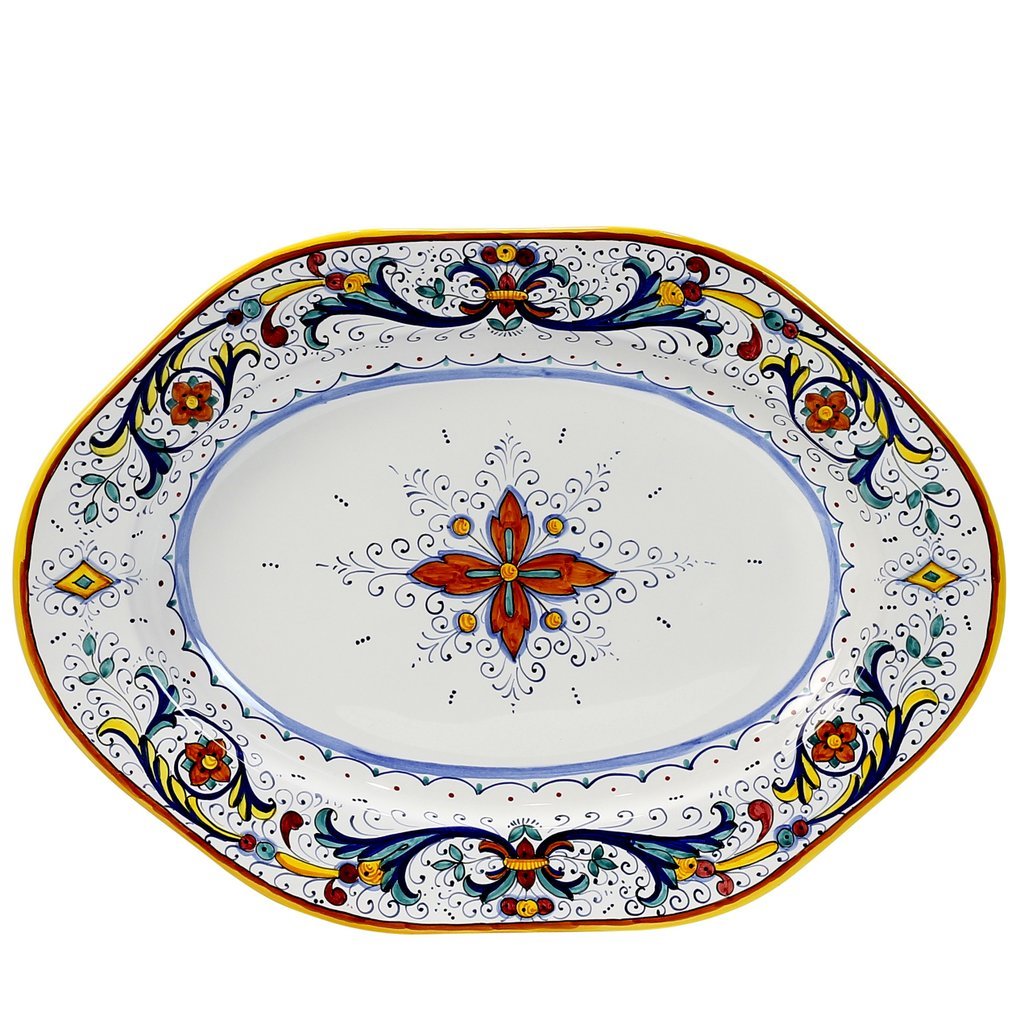 RICCO DERUTA DELUXE: Hexagonal Extra Large Oval Platter