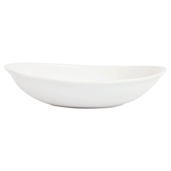 VIETRI: Aria White Oval Shallow Bowl