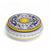 JEWERLY BOX: Authentic Deruta Keepsake Round Box with Murano Knob - RICCO DERUTA design