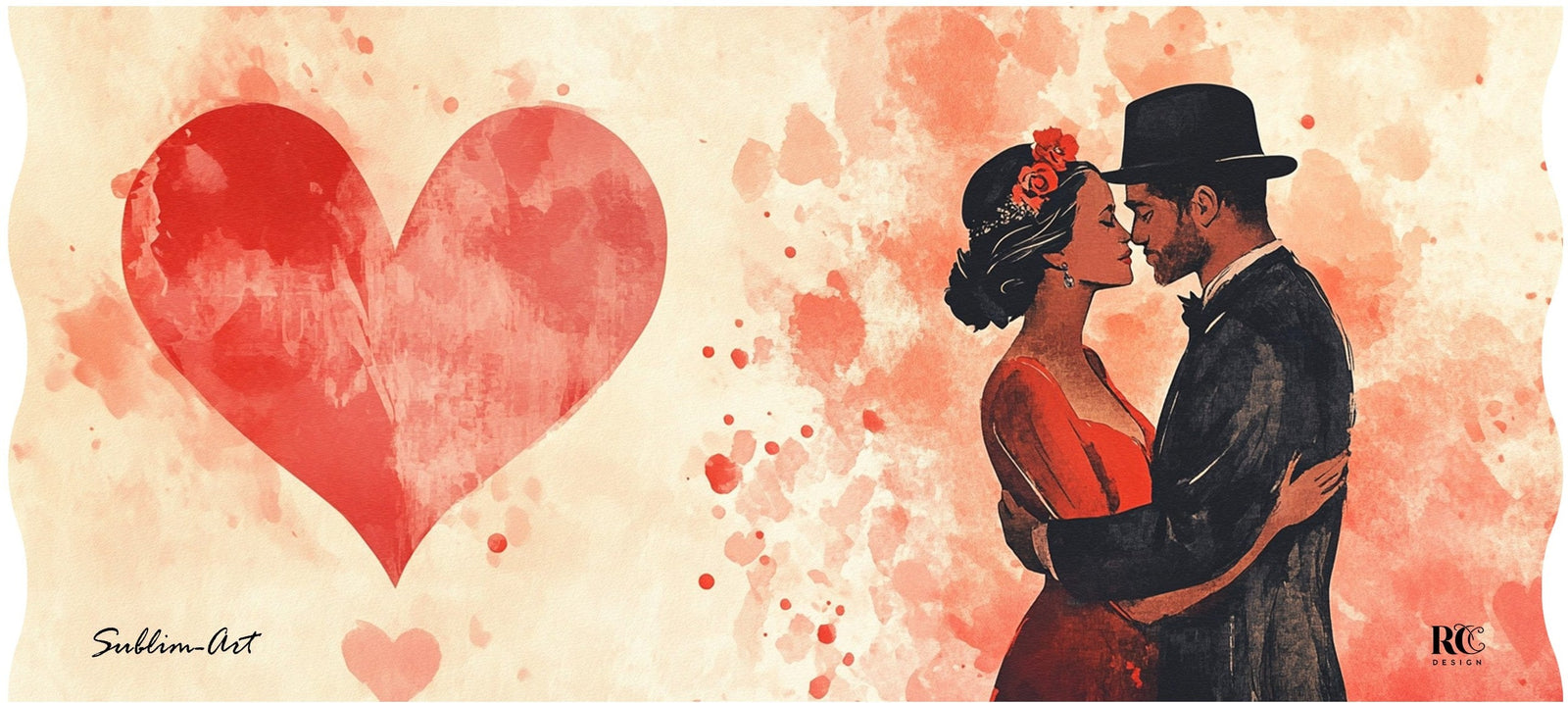 SUBLIMART: LOVE.ly Ceramic Mug "Love embrace knows no bounds"