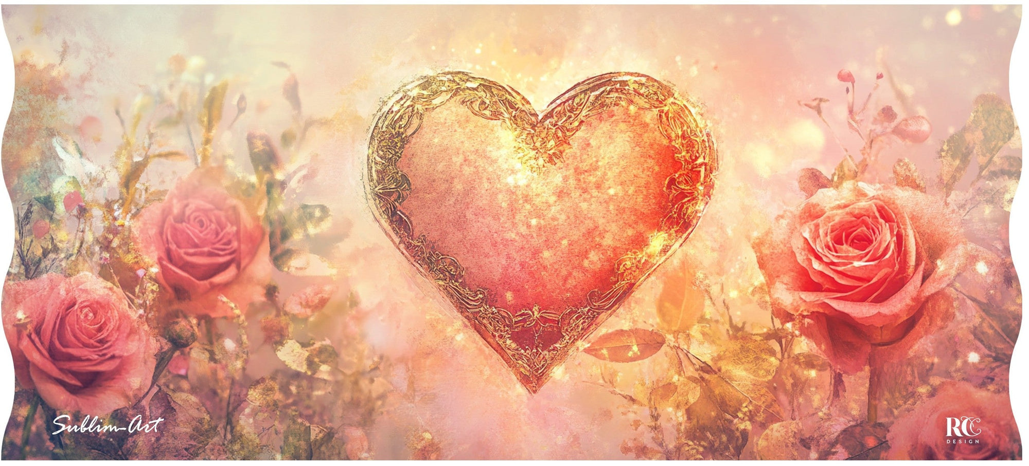 SUBLIMART: LOVE.ly Ceramic Mug "Enchanting Pink Heart"