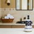 RICCO DERUTA BLUE: Liquid Soap/Lotion Dispenser with Chrome Pump (Large 26 OZ) - artisticaitalian.com