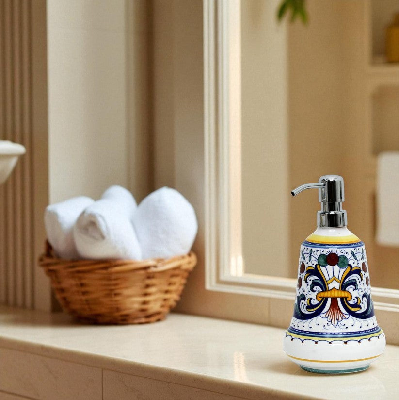 RICCO DERUTA CLASSICO: Liquid Soap/Lotion Dispenser with Chrome Pump (Medium 20 OZ)