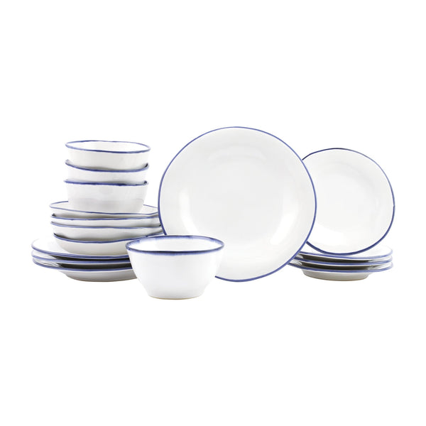 VIETRI: Aurora Edge Sixteen-Piece Place Setting