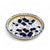ORVIETO BLUE ROOSTER: Deruta Dipping Bowl/Coaster
