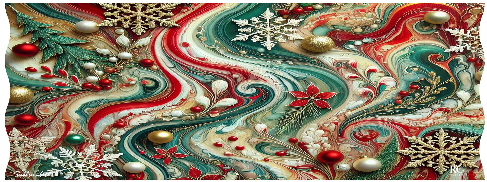 SUBLIMART: Christmas - Soy Wax Candle – Christmas tree Deluxe Design