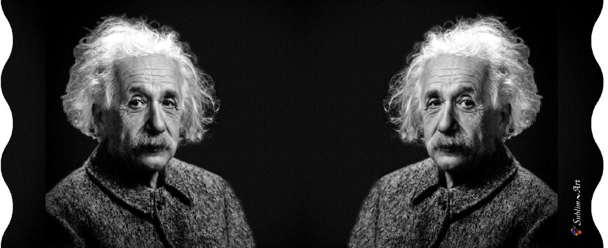 SUBLIMART: Celebs - Porcelain Soy Wax Candle 'Albert Einstein' (Design #CIP03)