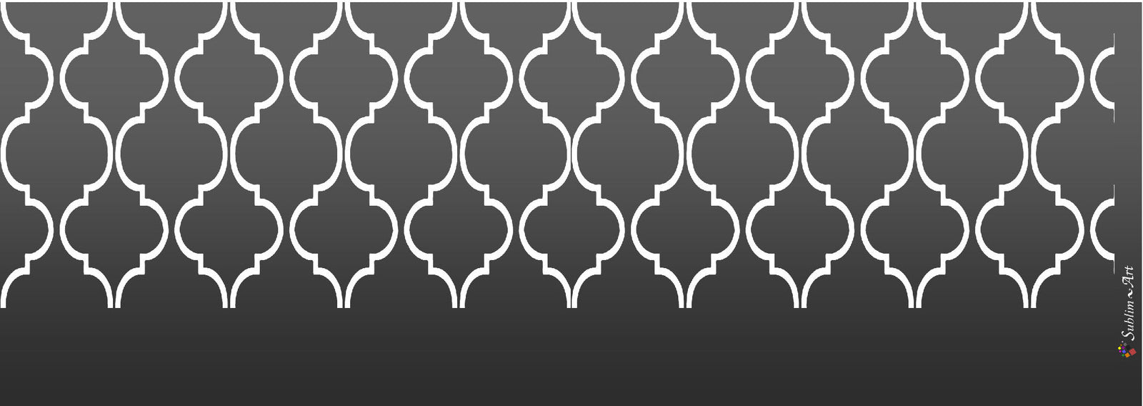 SUBLIMART: Geometric - Porcelain Soy Wax Candle (Design #GEO33)