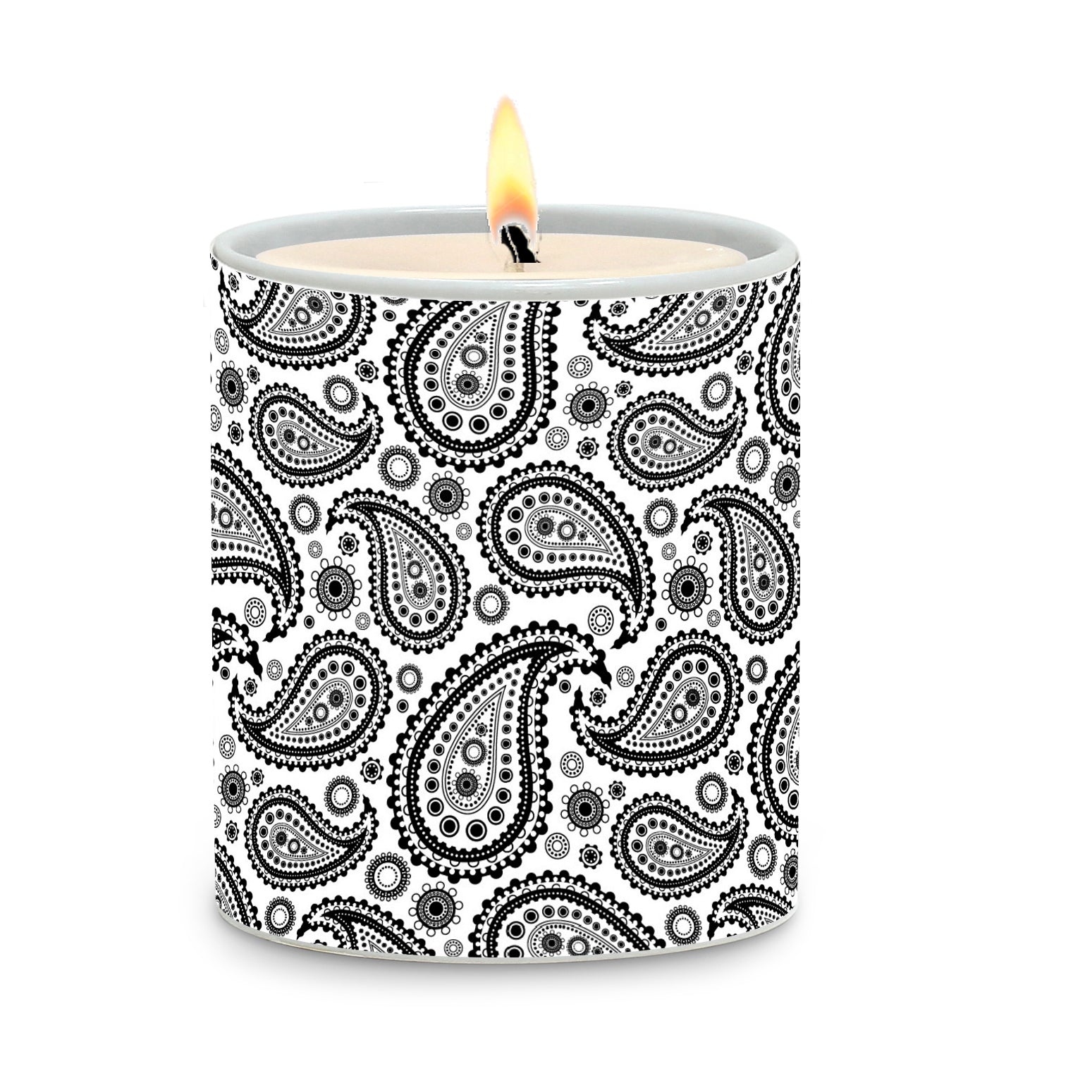 SUBLIMART: Geometric - Porcelain Soy Wax Candle (Design #GEO45)