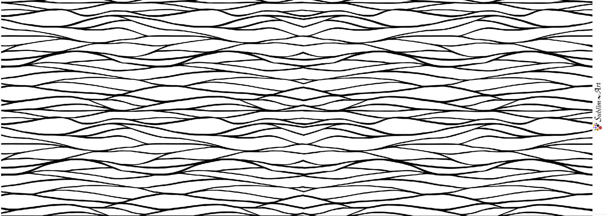 SUBLIMART: Line Art - Porcelain Soy Wax Candle (Design #LIN16)