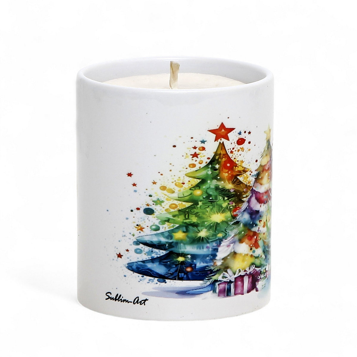 SUBLIMART: Christmas - Soy Wax Candle – Christmas tree Deluxe Design