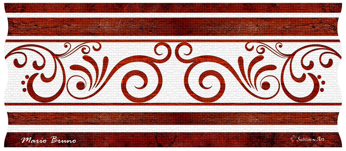 SUBLIMART: Ricco Italia Candle Maroon Design by Mario Bruno (Design 6393)