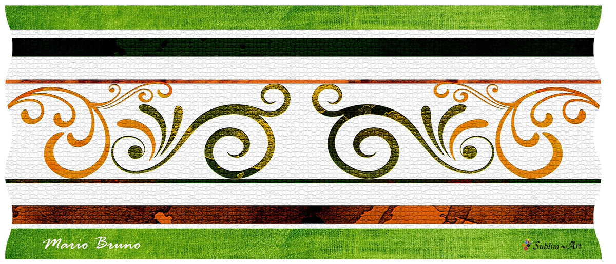 SUBLIMART: Ricco Italia Candle Green-Black-Maroon Design by Mario Bruno (Design 6400)