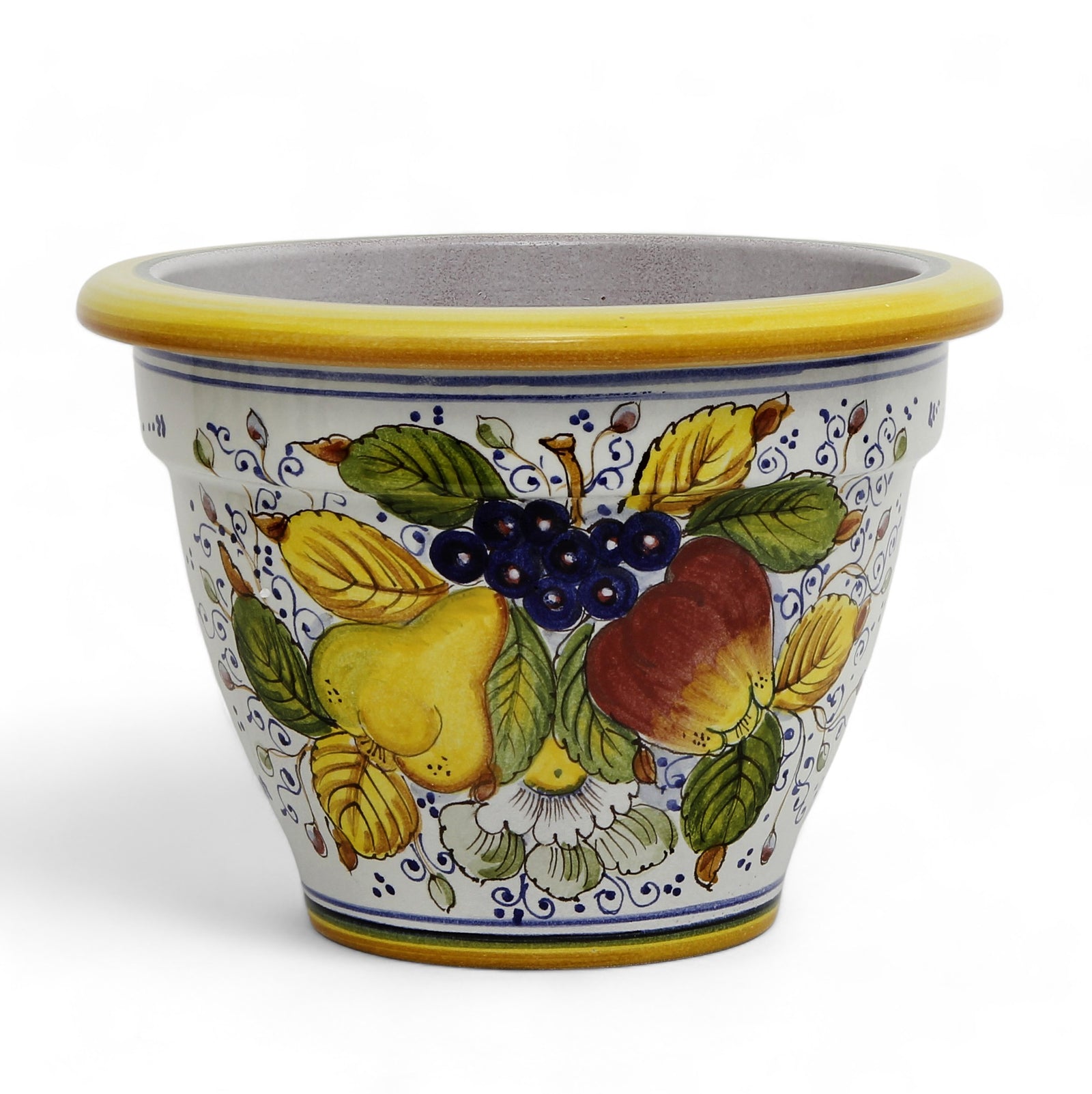 TOSCANA PLANTER: Round Tuscan planter/vase 'Campana' - Strong Terracotta indoor/outdoor freeze resistant - FRUTTA Design