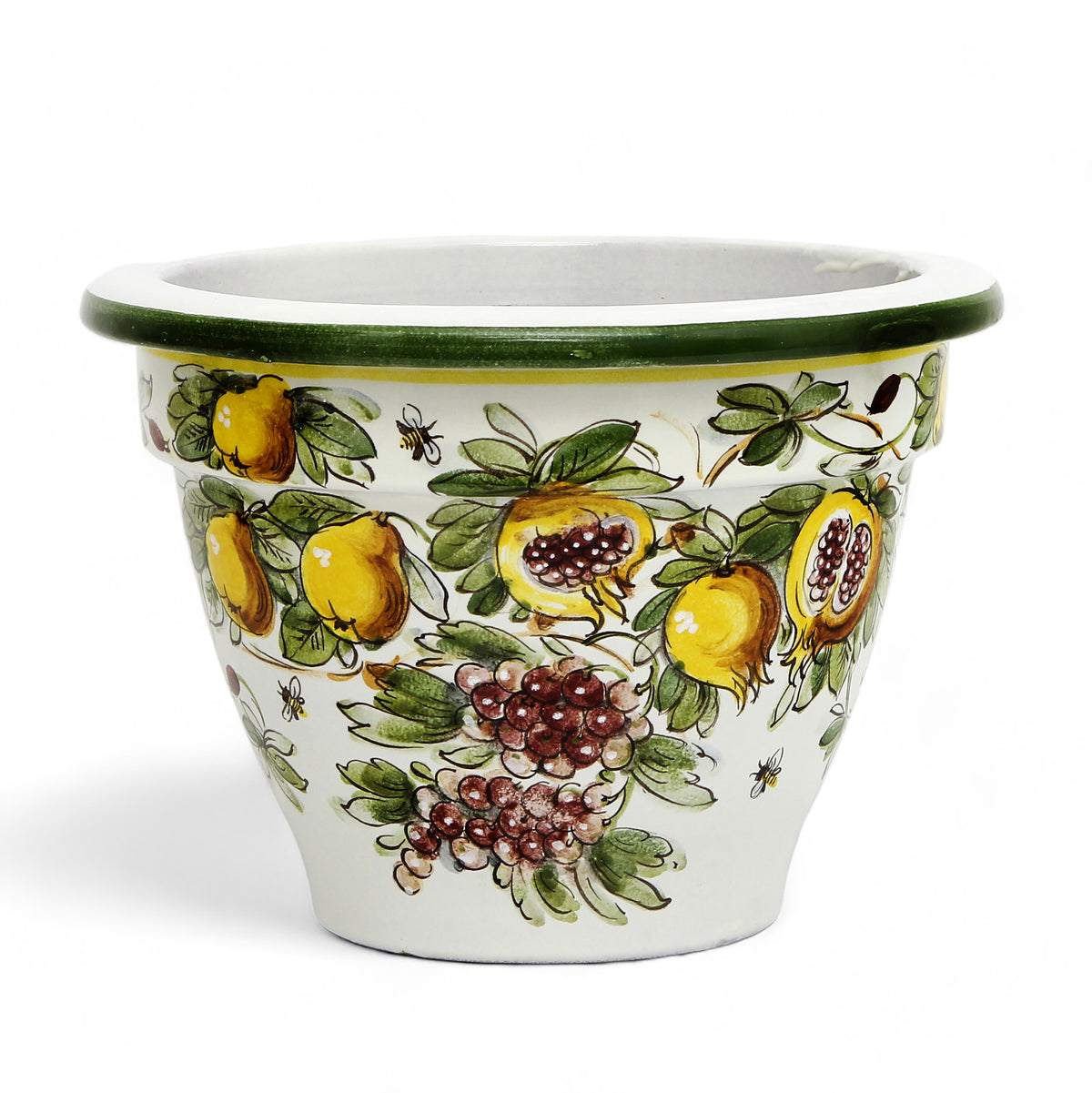 TOSCANA PLANTER: Round Tuscan planter/vase &#39;Campana&#39; - Strong Terracotta indoor/outdoor freeze resistant - FRUTTA FONDO MIELE LIMONI Design