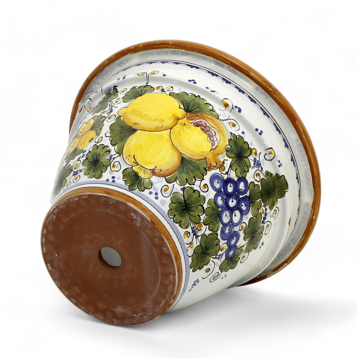 TOSCANA PLANTER: Round Tuscan planter/vase 'Campana' - Strong Terracotta indoor/outdoor freeze resistant - TUSCANIA Design