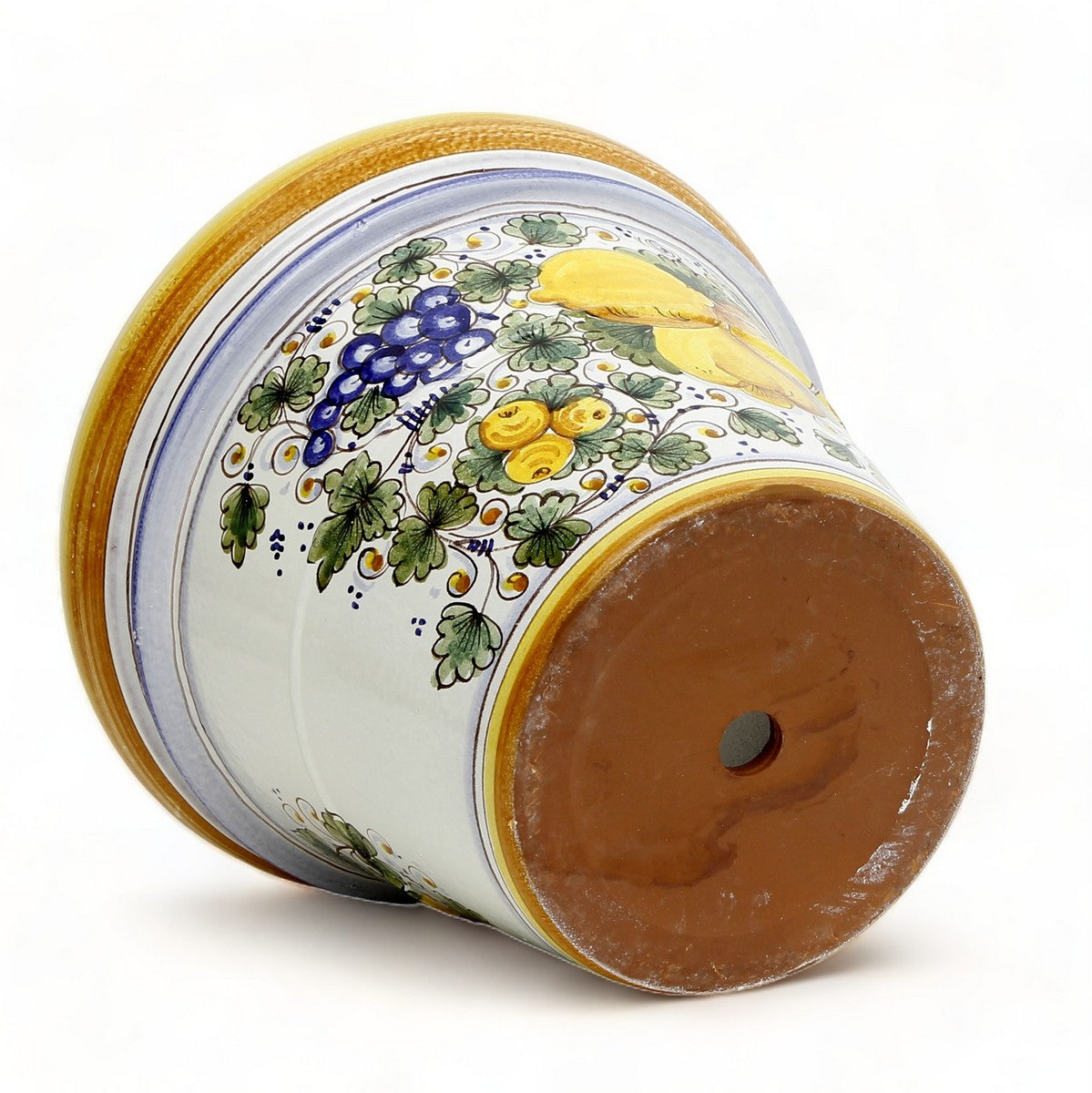 TOSCANA PLANTER: Medium Round Tuscan Limoniera planter/vase 'Conca' - Strong Terracotta indoor/outdoor freeze resistant - TUSCANIA Design