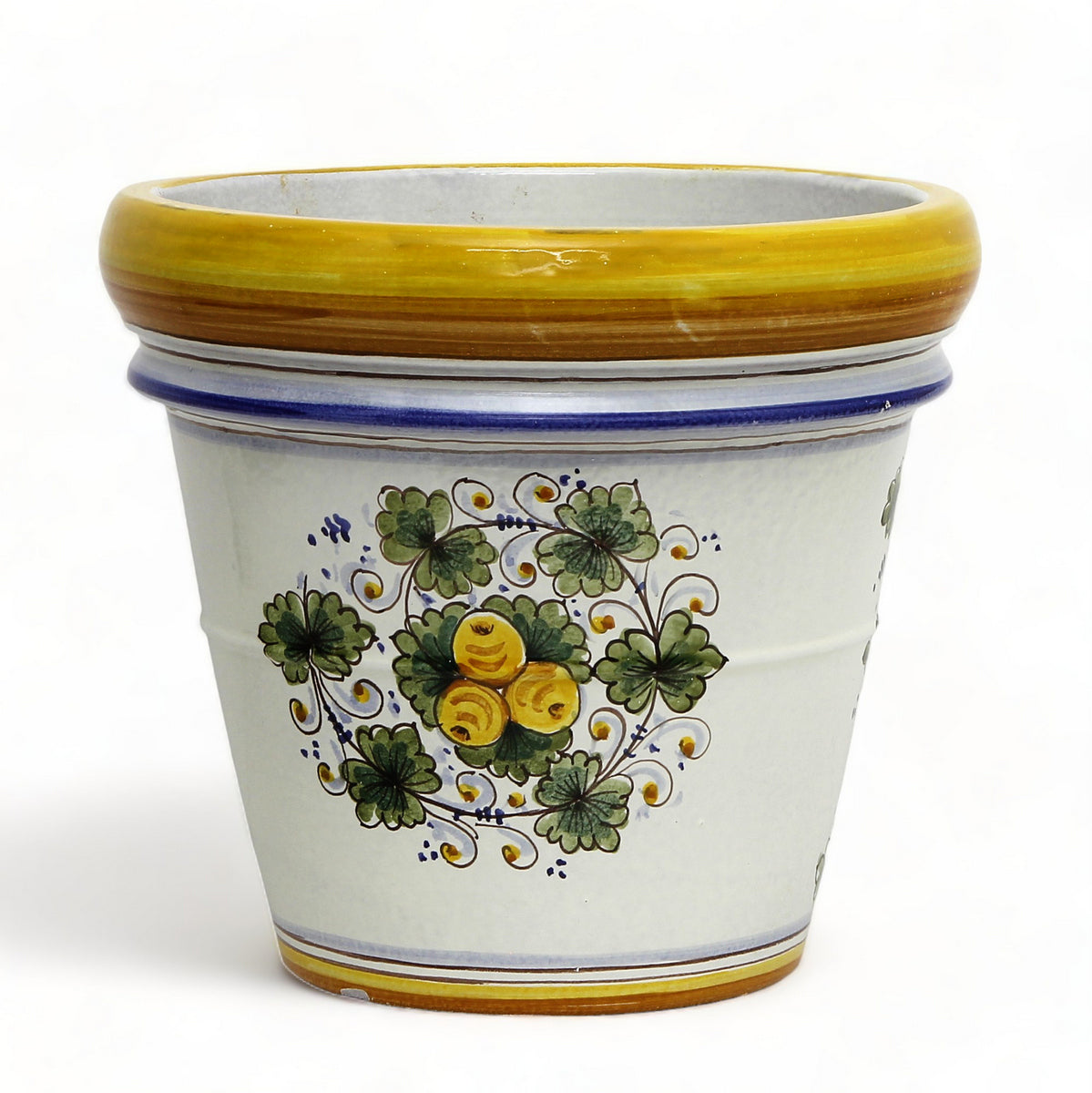 TOSCANA PLANTER: Medium Round Tuscan Limoniera planter/vase 'Conca' - Strong Terracotta indoor/outdoor freeze resistant - TUSCANIA Design