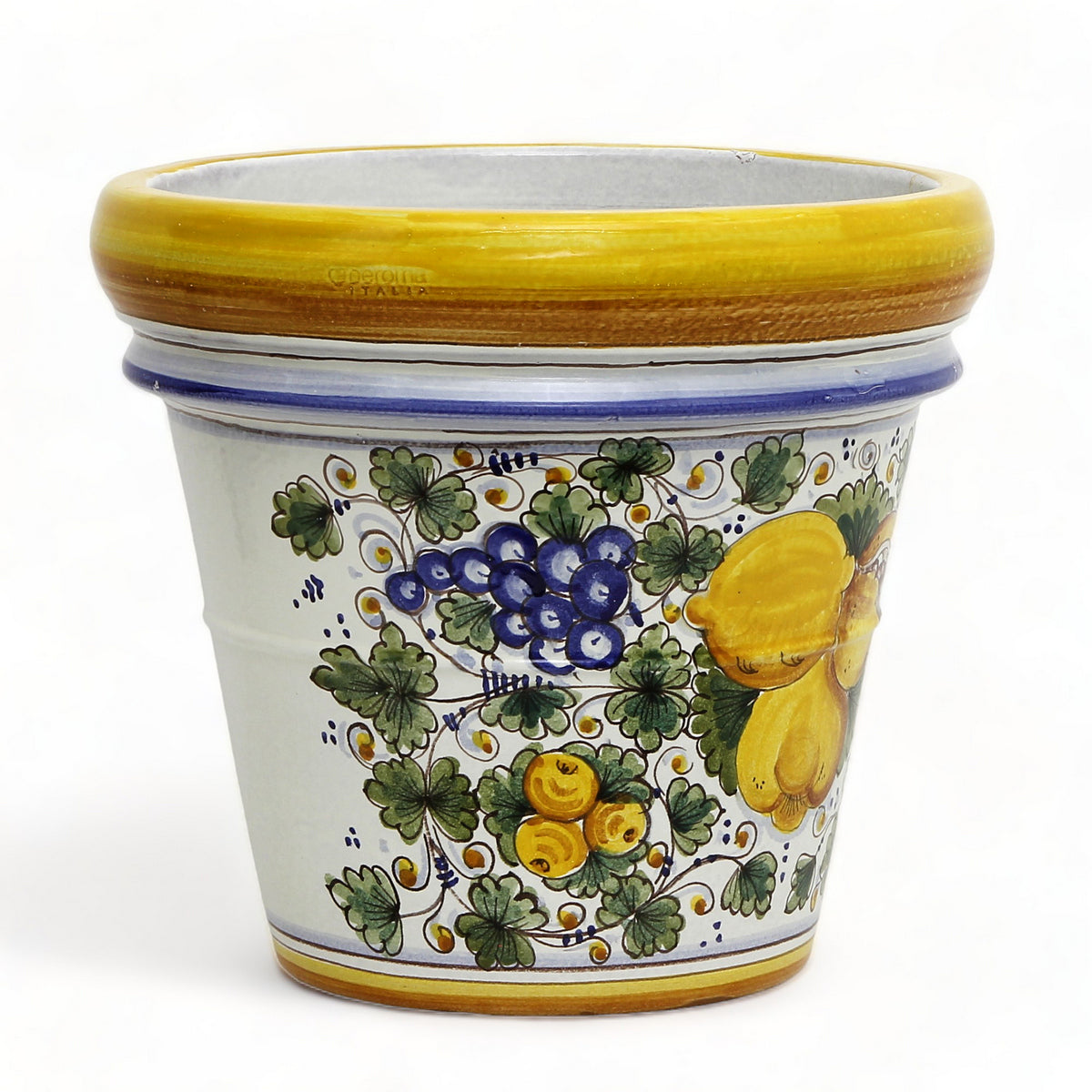 TOSCANA PLANTER: Medium Round Tuscan Limoniera planter/vase 'Conca' - Strong Terracotta indoor/outdoor freeze resistant - TUSCANIA Design