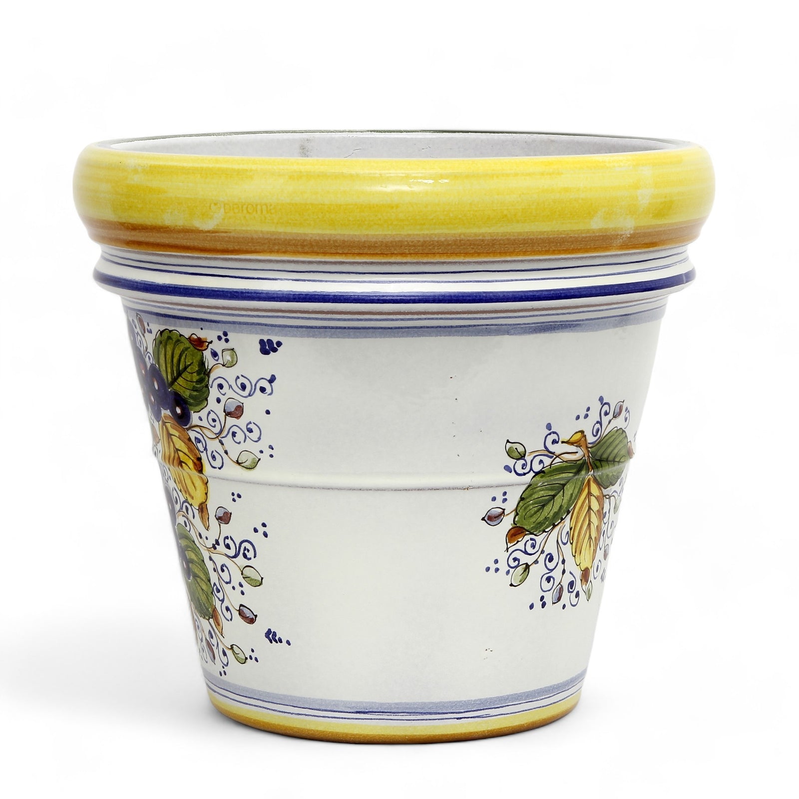 TOSCANA PLANTER: Medium Round Tuscan Limoniera planter/vase 'Conca' - Strong Terracotta indoor/outdoor freeze resistant - FRUTTA Design