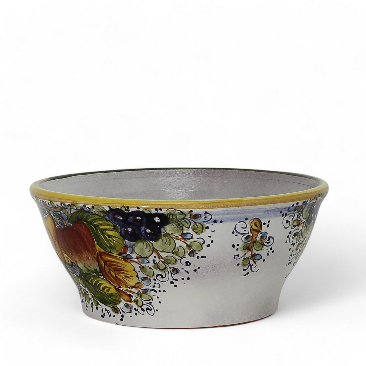 TOSCANA PLANTER: Medium Round Tuscan Lown Bowl Planter 'Ciotolone' - Strong Terracotta indoor/outdoor freeze resistant - FRUTTA Design