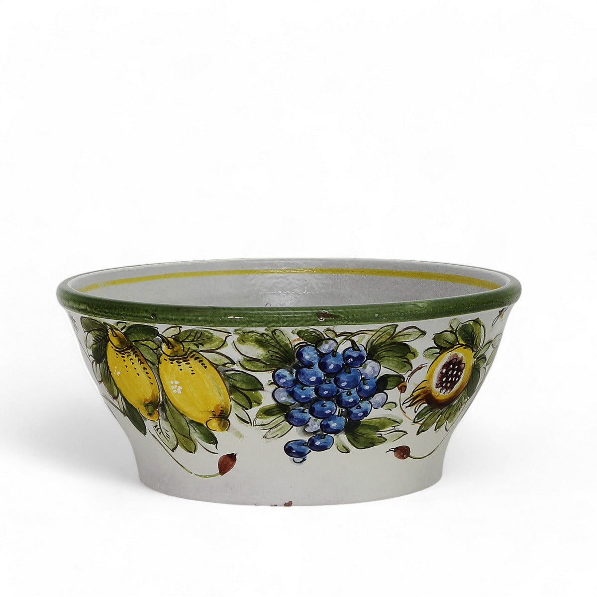 TOSCANA PLANTER: Medium Round Tuscan Lown Bowl Planter 'Ciotolone' - Strong Terracotta indoor/outdoor freeze resistant - LIMONI FONDO MIELE Design