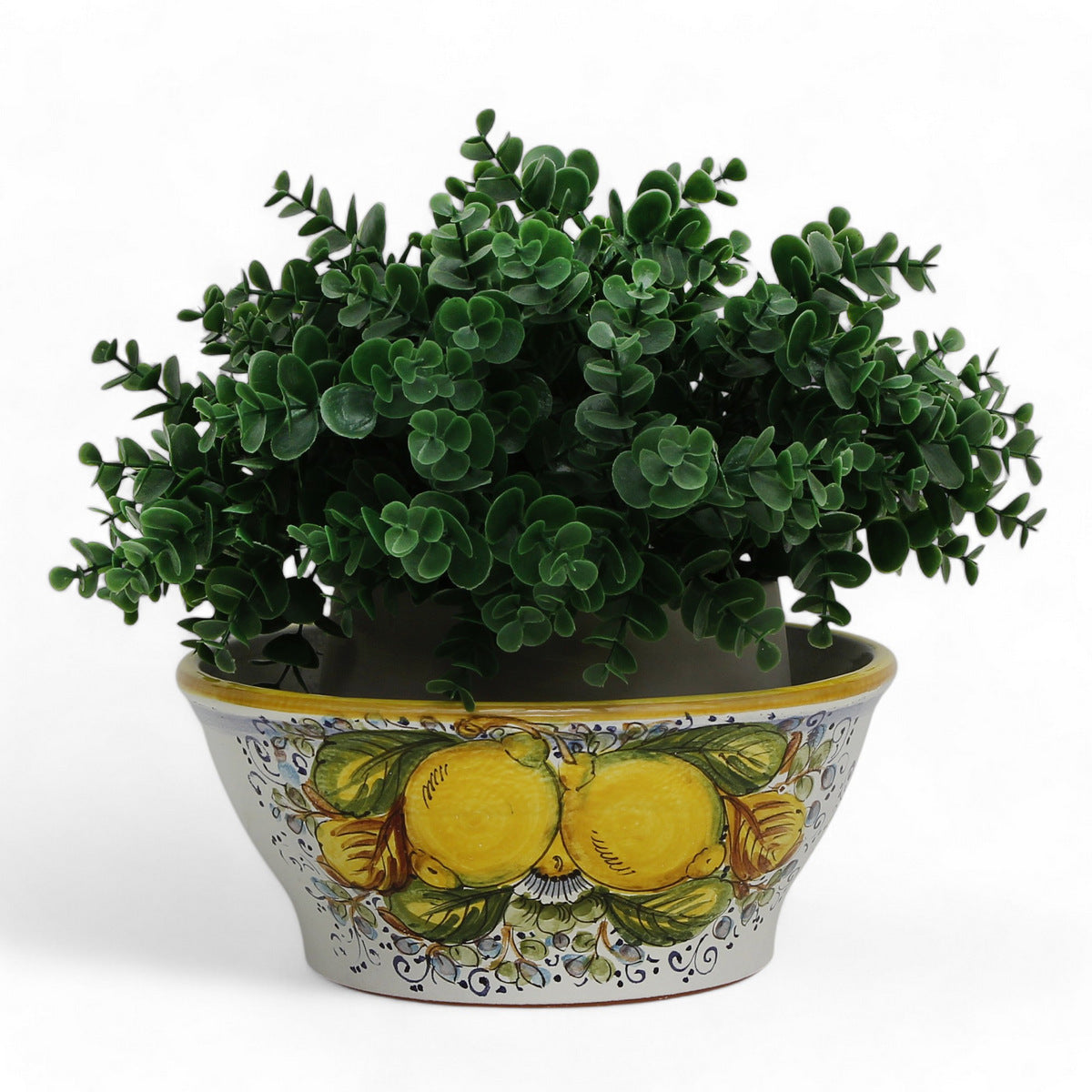 TOSCANA PLANTER: Medium Round Tuscan Lown Bowl Planter 'Ciotolone' - Strong Terracotta indoor/outdoor freeze resistant - POSITANO Design