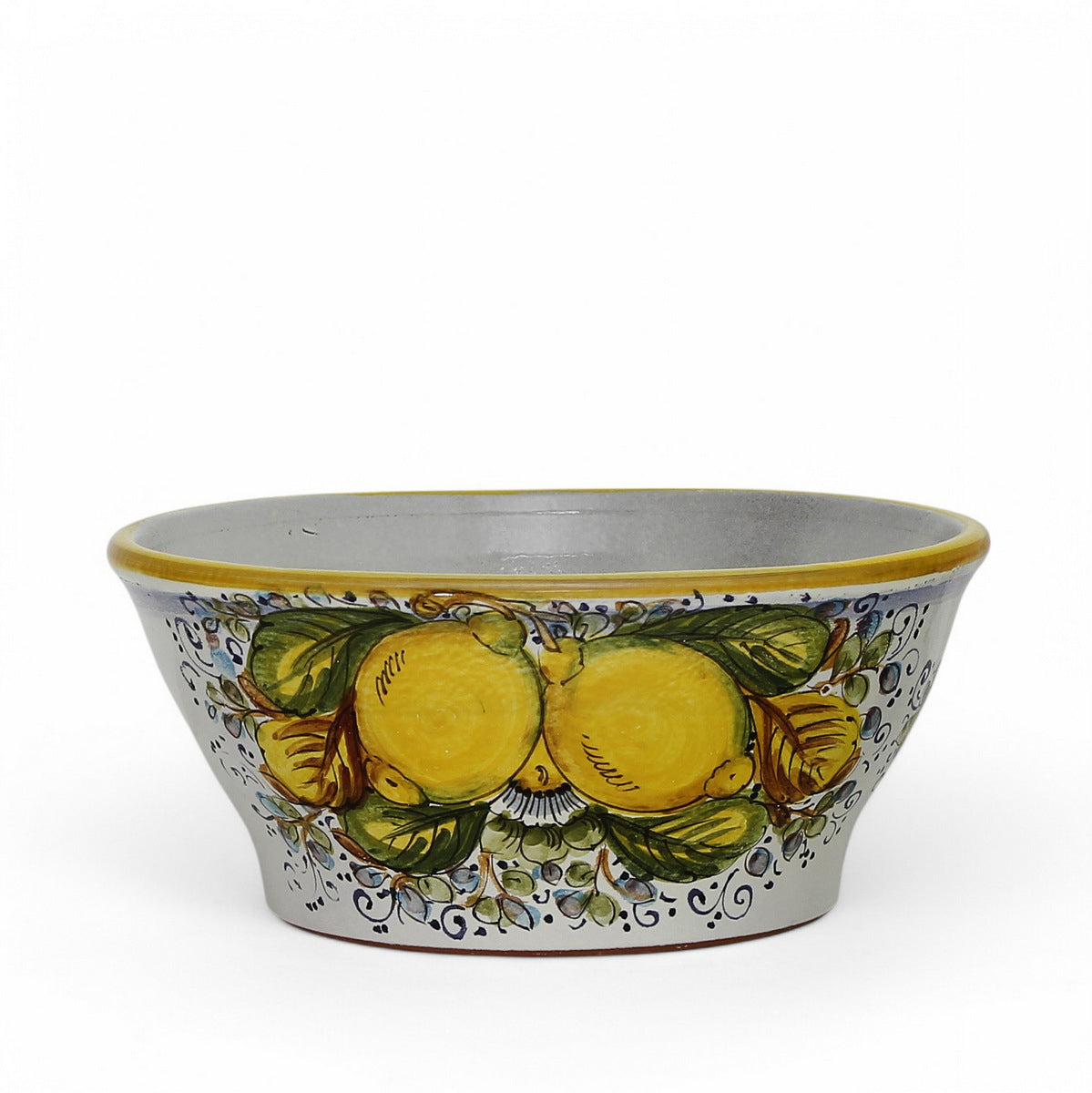 TOSCANA PLANTER: Medium Round Tuscan Lown Bowl Planter 'Ciotolone' - Strong Terracotta indoor/outdoor freeze resistant - POSITANO Design
