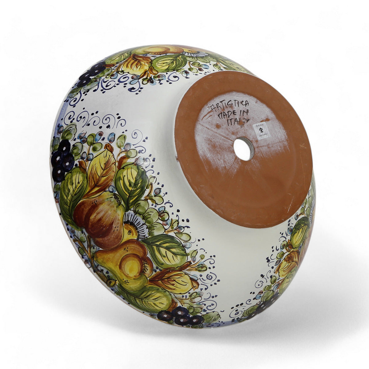 TOSCANA PLANTER: Large Round Tuscan Lown Bowl Planter 'Ciotolone' - Strong Terracotta indoor/outdoor freeze resistant - FRUTTA Design
