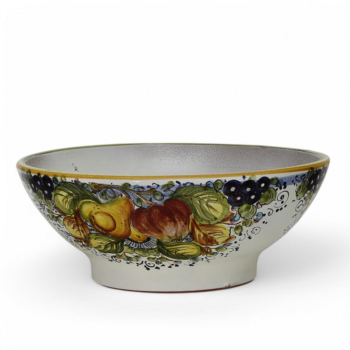 TOSCANA PLANTER: Large Round Tuscan Lown Bowl Planter 'Ciotolone' - Strong Terracotta indoor/outdoor freeze resistant - FRUTTA Design