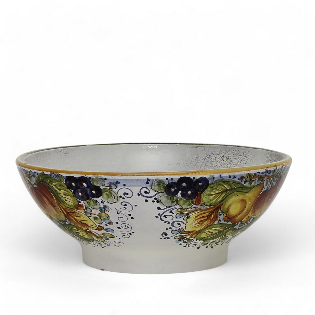 TOSCANA PLANTER: Large Round Tuscan Lown Bowl Planter 'Ciotolone' - Strong Terracotta indoor/outdoor freeze resistant - FRUTTA Design