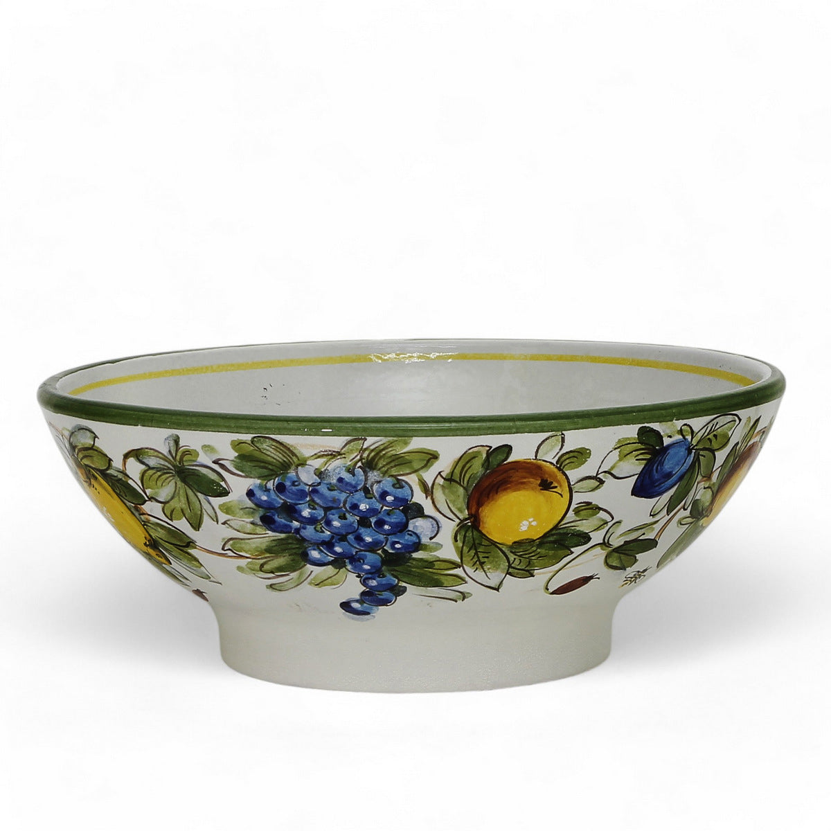 TOSCANA PLANTER: Large Round Tuscan Lown Bowl Planter 'Ciotolone' - Strong Terracotta indoor/outdoor freeze resistant - LIMONI FONDO MIELE Design