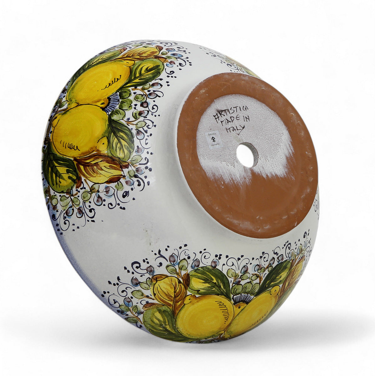 TOSCANA PLANTER: Large Round Tuscan Lown Bowl Planter 'Ciotolone' - Strong Terracotta indoor/outdoor freeze resistant - POSITANO Design