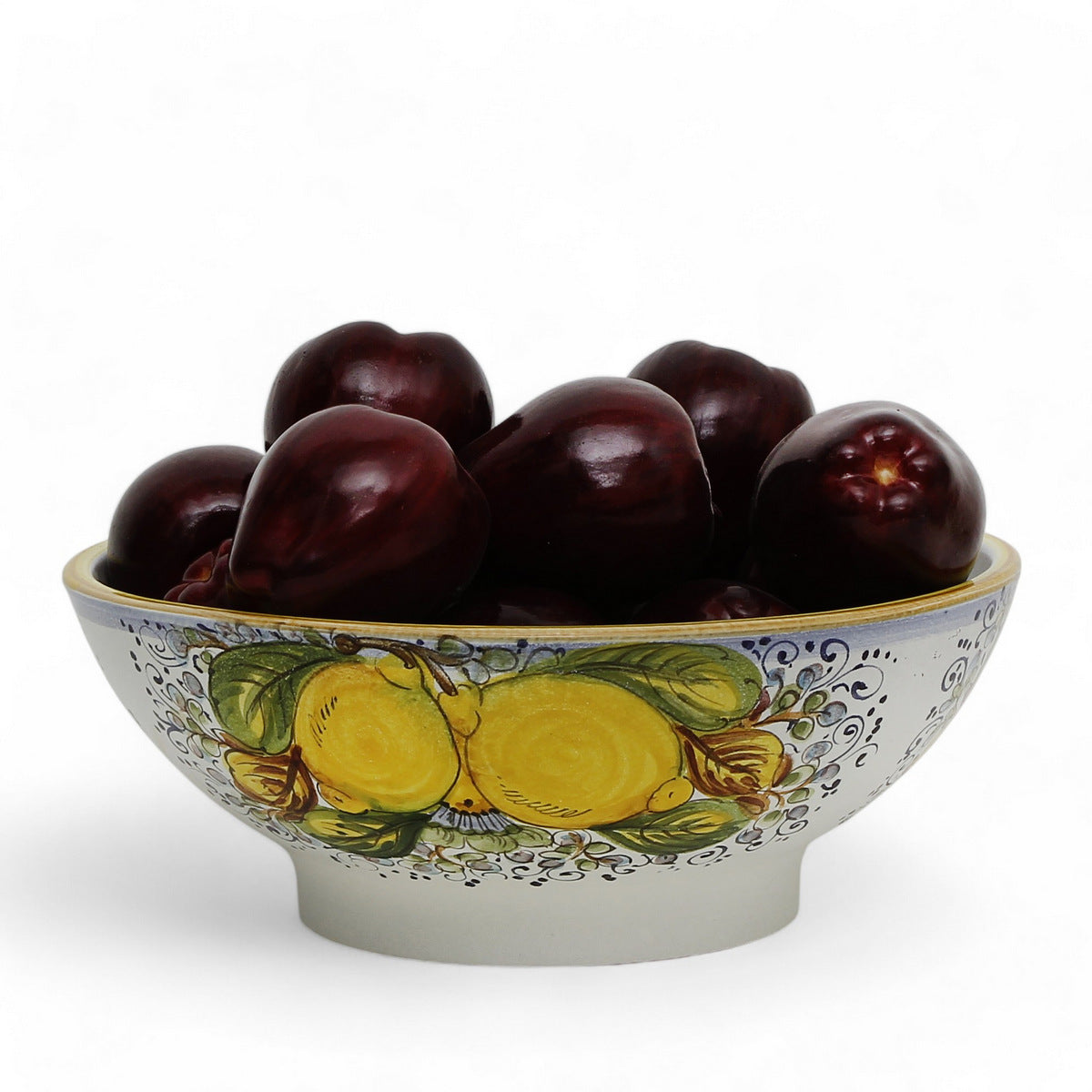 TOSCANA PLANTER: Large Round Tuscan Lown Bowl Planter 'Ciotolone' - Strong Terracotta indoor/outdoor freeze resistant - POSITANO Design