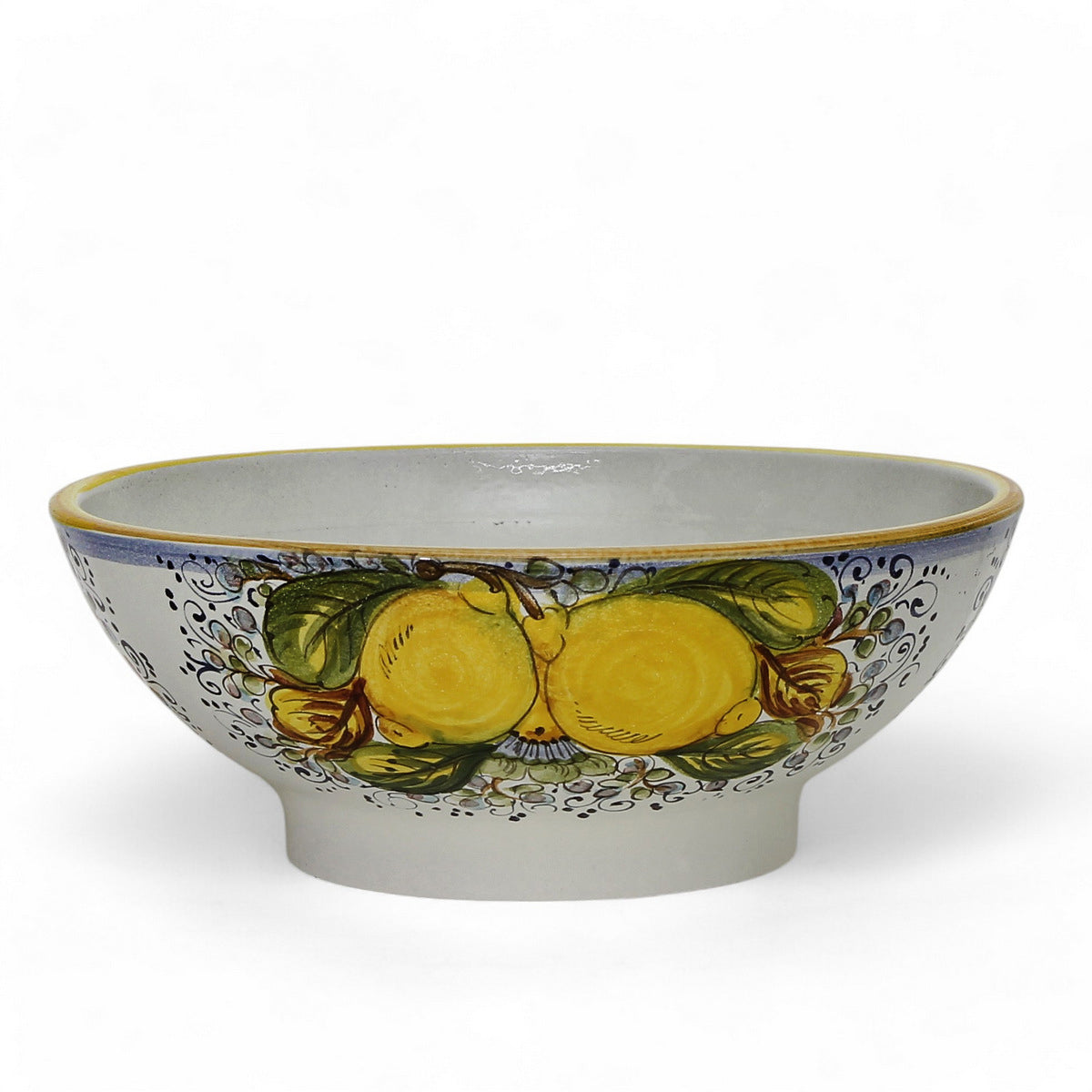 TOSCANA PLANTER: Large Round Tuscan Lown Bowl Planter 'Ciotolone' - Strong Terracotta indoor/outdoor freeze resistant - POSITANO Design