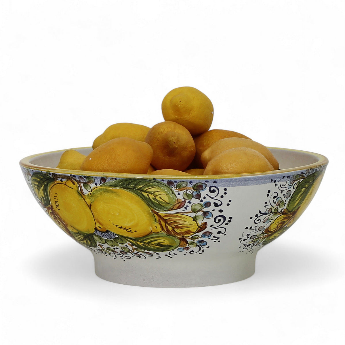 TOSCANA PLANTER CIOTOLA: Large Round Tuscan Lown Bowl Planter 'Ciotolone' - Strong Terracotta indoor/outdoor freeze resistant - POSITANO Design